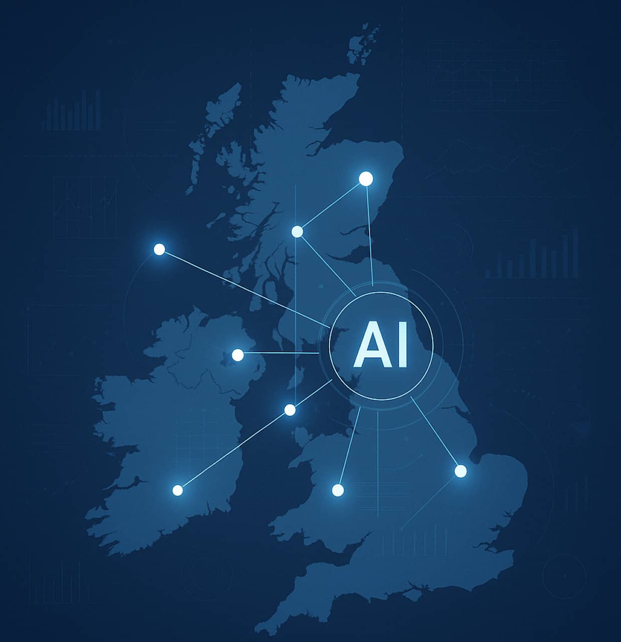 the UK with AI data points